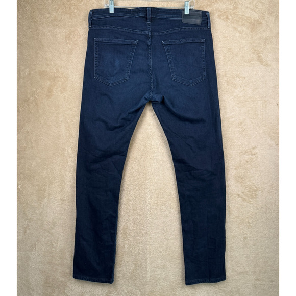 AG Adriano Goldschmied‎ Jeans Mens 38x34 Blue Straight Stretch Mid Rise Denim - Picture 5 of 14
